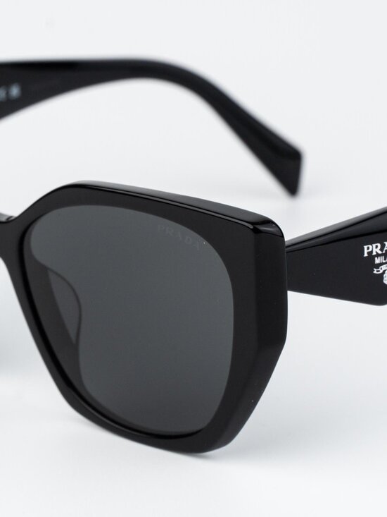 Prada Women Sunglasses Black Grey Cat Eye PR19ZSF 1AB5S0 NEW AUTHENTIC main image 4